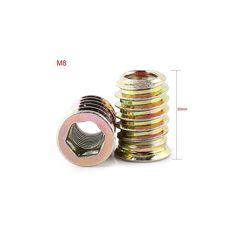 Threaded Insert Nuts, Hexagonal Hex Socket Screw Nuts Made of