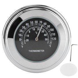 Temp Gauge Mount Thermometer Temperature Dial Recognizable for Practical accessory for Racing for Modified Vehicle for Motorbike Parts(black),other