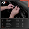 A-Premium Rear Passenger Car Door Weather Stripping Seal Strip Compatible