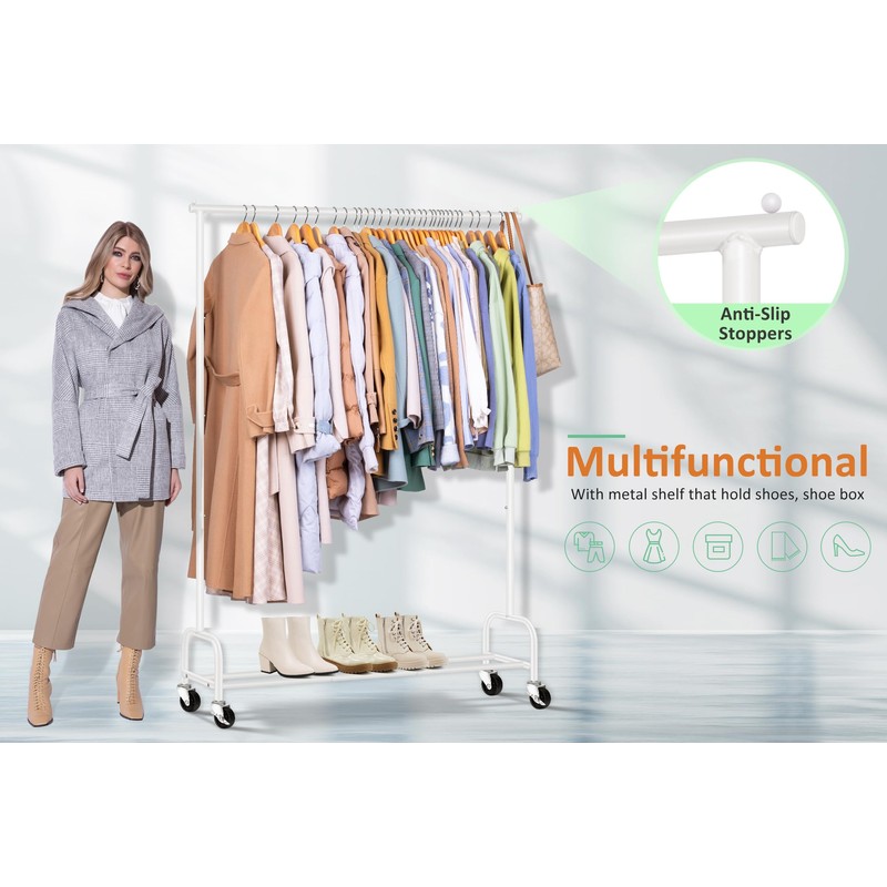 SLEEPING LAMB Heavy Duty Clothes Racks for Hanging Clothing Rack,