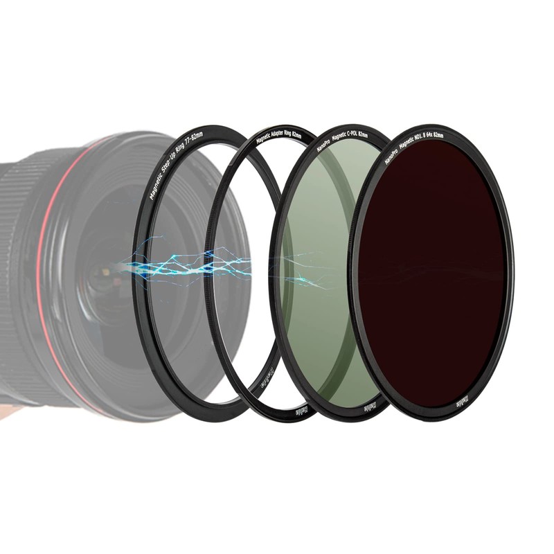 Haida Magnetic Step-up Ring 67-82mm Adapter Step Up Ring for