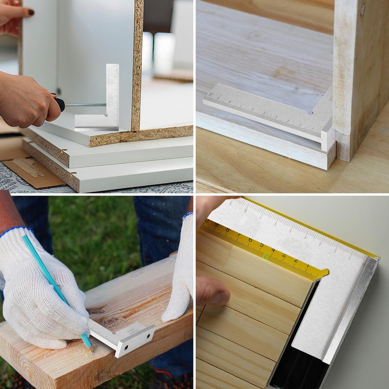 Square Right Angle Blocks, 90 Degree Precision Right Angle Ruler,