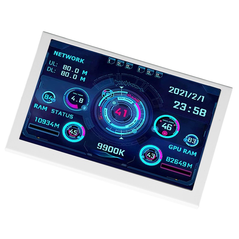 5in Computer Temp Monitor IPS USB Mini Screen PC Sensor