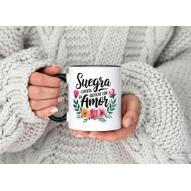Regalos de Casitika Suegra. Taza de 11 onzas. Regalos para Suegras. Regalos para suegra español. Ideal para Día de Las Madres. (Criticar)