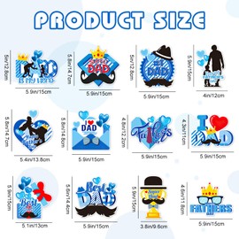 Happy Fathers Day Hanging Swirls Decorations, Fathers Day Streamer Decorations, Happy Fathers Day Party Decorations, Father's Day Party Ceiling Wall Decorations Indoor Outdoor