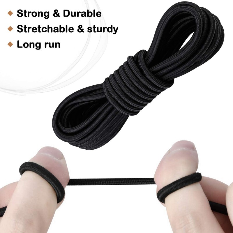 Trimming Shop 4mm Elastic Bungee Shock Cord 10 Metres Lengths,