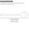 Set of 8 - 10 Clear Plastic Serving Spoons For