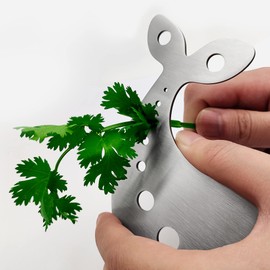 Stainless Steel Leaf Herb Stripper, Tool for Removing Leaves from Kale, Rosemary, Basil, Thyme, Parsley