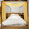 Linentalks Canopy Bed Scarf, Luxury Sheer Bed Canopy Scarf, Sheer