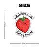 Allah Loves You Berry Much Vinyl, Islamic Strawberry Sticker, Decals