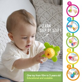 Lalaboom BL460 Baby Toy, Laraboom Beads, Bag Set, 48 Pieces, Genuine Product