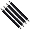 LIHAO 4 x Bed Sheet Straps Adjustable Sheet Tensioners for