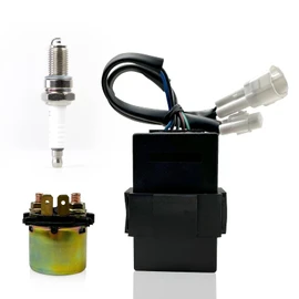 Ignition CDI Box Ignition Coil Starter Solenoid Relay for Kawasaki Bayou 300 KLF300 1988-2004 KLF300B KLF300C 21119-1241 21119-1302 21119-1369