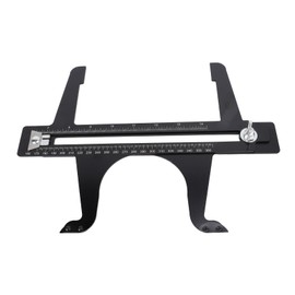 Brake Reset Gauge Brake Measuring Tool Drum Brake Shoe Measuring Tool Stainless Steel 6.5 - 14.25 Inch with Double Scale for Rear Brake Retret Rear Brakes