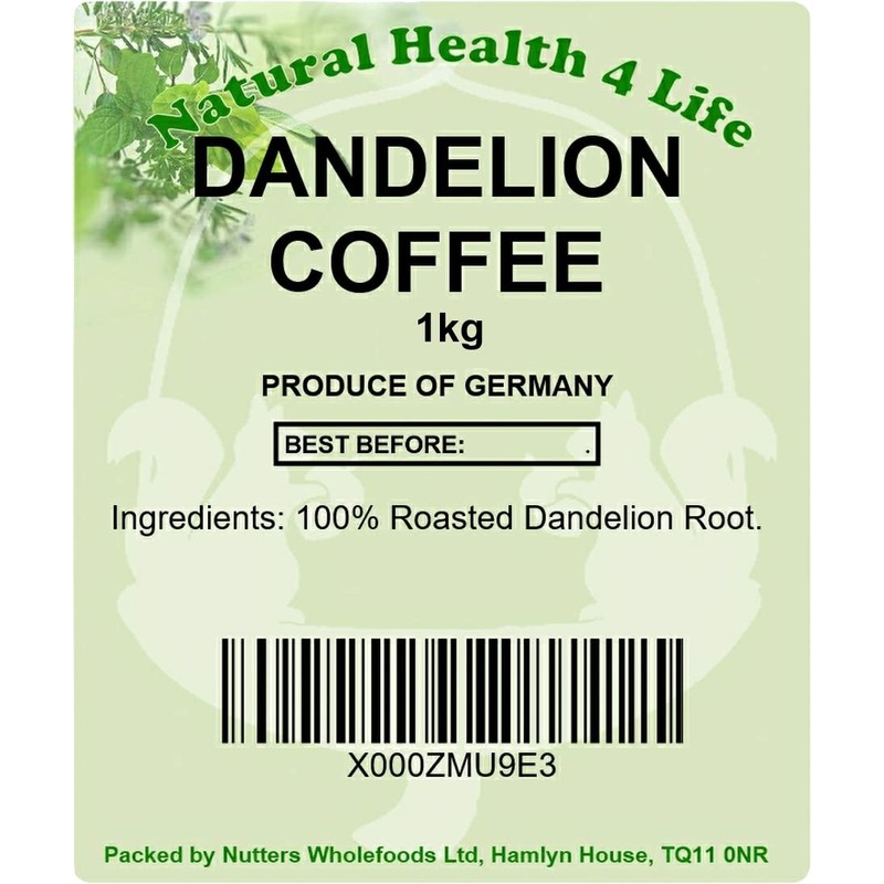 Natural Health 4 Life Coffee Subsititute Dandelion Coffee Roasted Dandlion