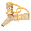 Y Splitter Natural Gas Quick Connect Adapter for Grills Generators