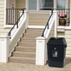 Ortodayes 4-Pack 16 Gollon Large Garbage Cans with Lids, Plastic