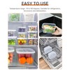Teskyer Food Storage Containers with Lids (Not Airtight), Reusable Meal