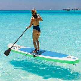 SPORFIT Inflatable Stand Up Paddle Board, 11’/10’x30” Wide Stable SUP Paddleboard with Premium Accessories, Non-Slip Comfort Deck for Adults & Youth of All Skill Levels (Sky Blue, 11 FT)