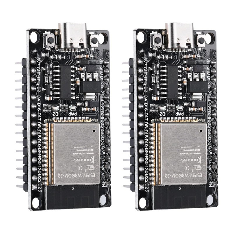 2 Sets ESP32S and Terminal Adapter, NodeMcu ESP32 Wroom 32