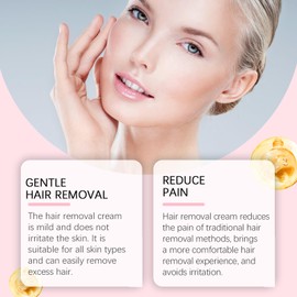 Auures hair Removal Cream,2025 New Auures Facial Hair Removal Cream Kit, Face Hair Remove for Women Gentle and Soothing Hair Removal, Suitable for Delicate Facial Areas (1 Set)4