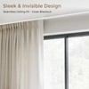 Ceiling Curtain Track White 6-9 ft Heavy Duty Ceiling/Wall Mount
