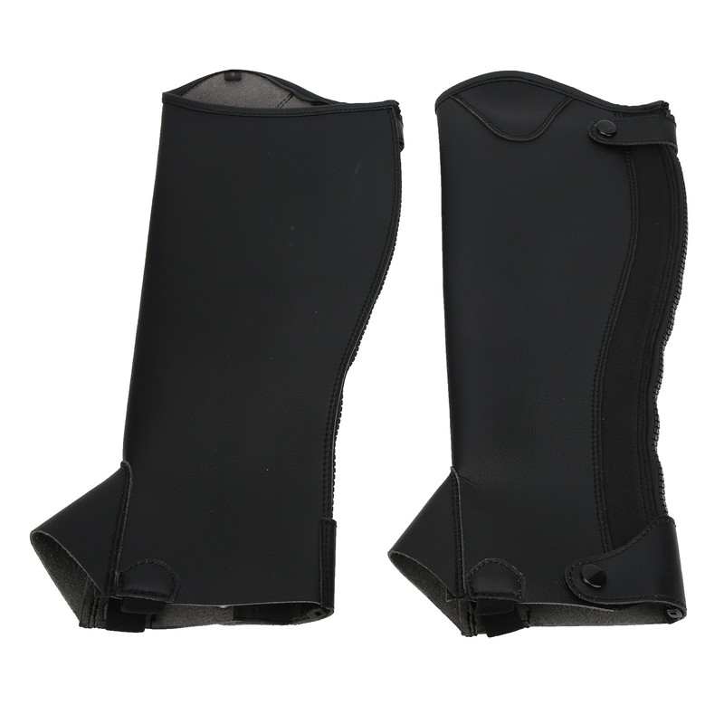 Super Fiber PU Leather Half Chap Horse Riding Body Protector