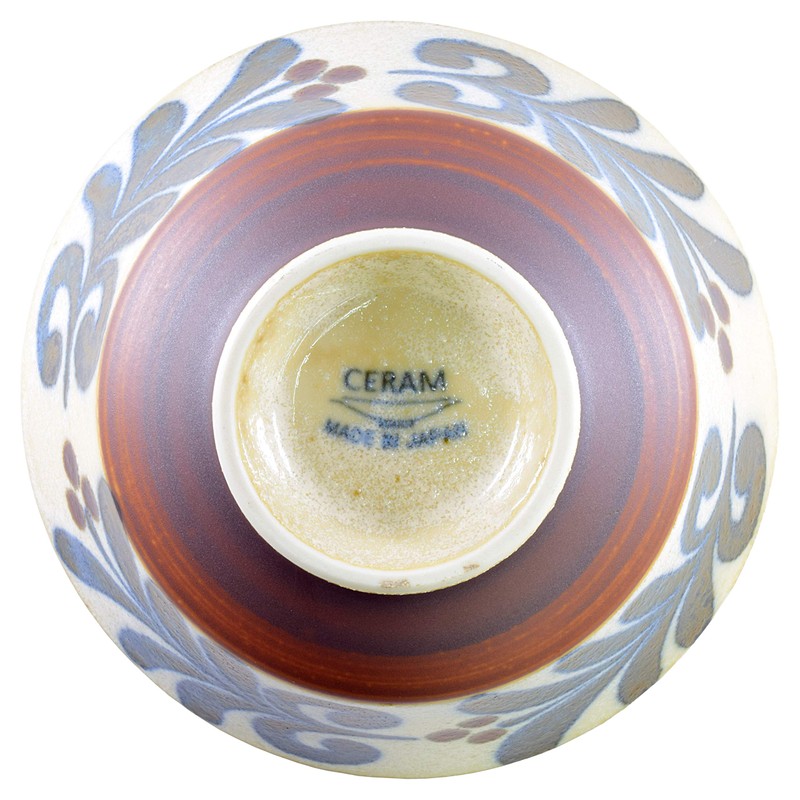 Mino Ware Japanese Rice Bowl, Rice Ramen Noodle Soup Sarada