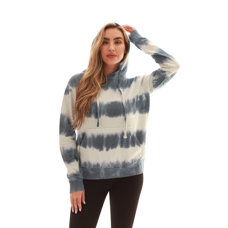Just Love Loop Terry Tie Dye Hoodie for Women 6922-10641-L