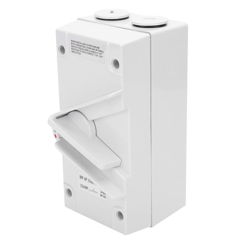Waterproof Isolation Switch 3‑Phase 4‑Stage Dustproof Manual Industrial SuppliesCF-4P35A