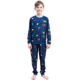 The Essentials Wardrobe Boys LS Pyjamas Set - Gaming - 4/5 Years