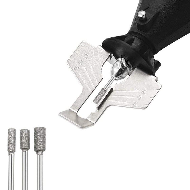 Mesee 2 Packs Chainsaw Sharpening Attachment Kit, Chains Saw Sharpener