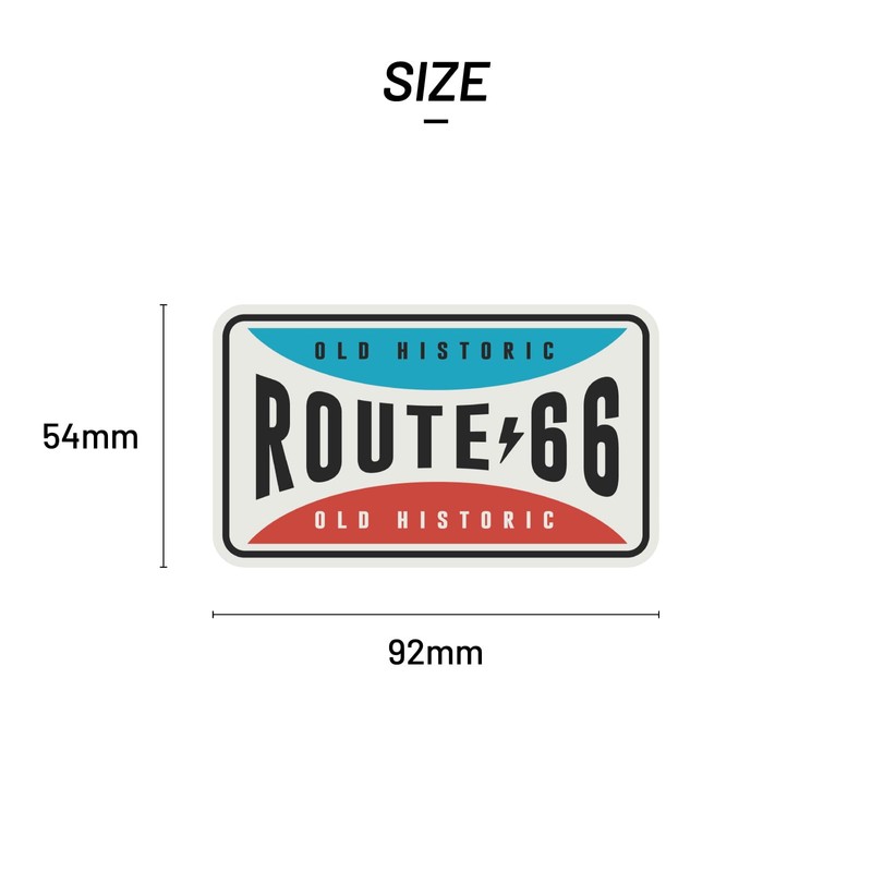 Sticker Pack Route 66 Old Plate Large