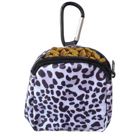 TIHGJHY Dog Treat Pouch,Treat Pouches for Pet Training,Portable Snack Reward Dog Food Dispenser for Traveling or Outdoor Use，Leopard Print