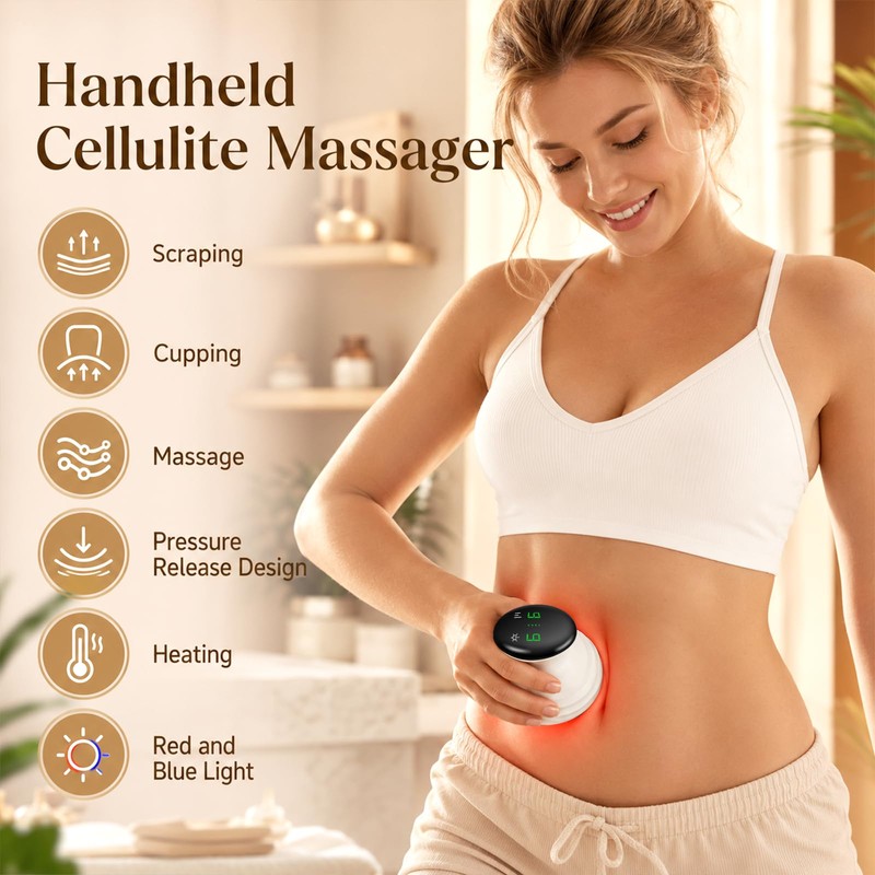 Vacuvia Vacuum Massager Against Cellulite with Cupping & Heat