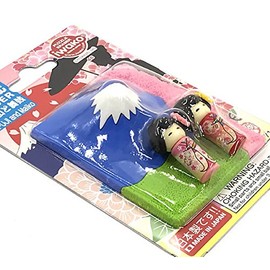 Mt. Fuji and Maiko Blister Pack Funny Erasers