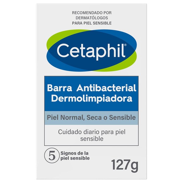 CETAPHIL Barra Antibacterial Dermolimpiadora 1 pz 127 g Elimina El