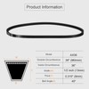 sourcing map AX36 EPDM V-Belt, Raw Edge Cogged Industrial Rubber