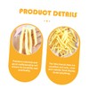 KOMBIUDA 20pcs Artificial Faux French Fries Model Realistic Food Simulation