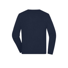 James & Nicholson Men's Roundneck Pullover - Classic Cotton Jumper, navy, 3 XL