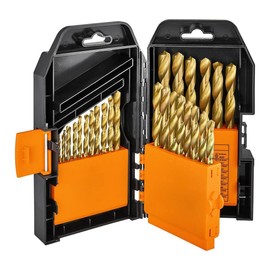 WARRIOR 29-Piece Titanium Nitride High Speed Steel Drill Bit Set