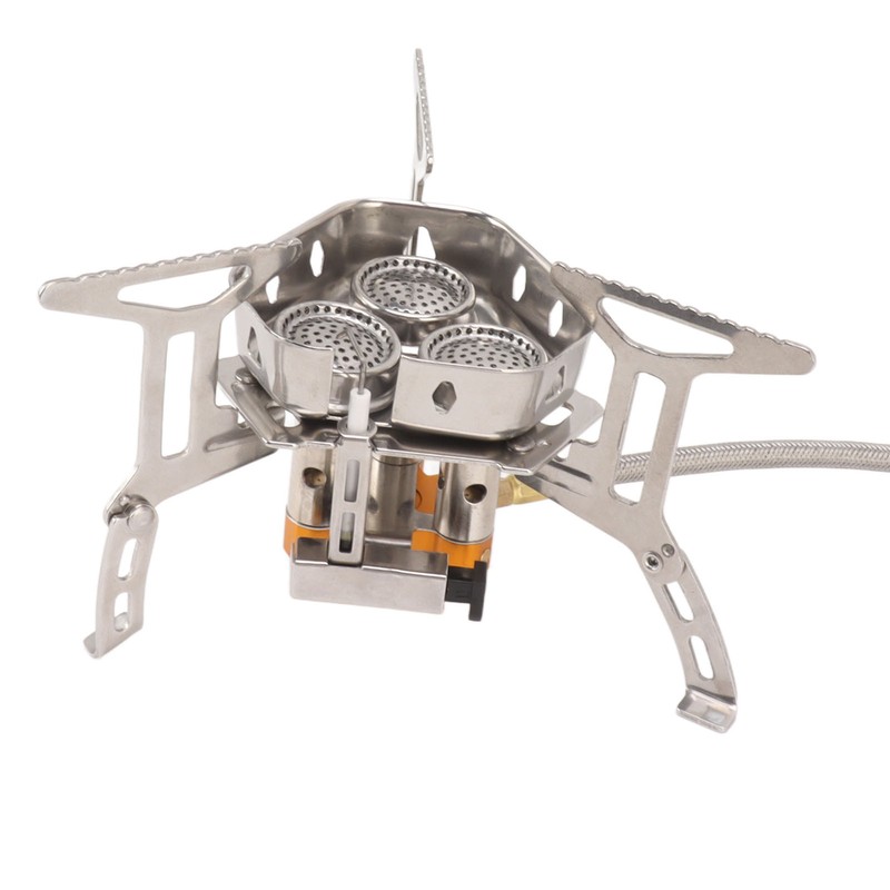 Camping Gas Stove Foldable Windproof Mini Camp Stove Cooker Electronic