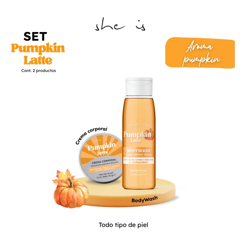 Set Corporal Pumpkin Latte (body Wash + Crema Hidratante) Pumpkin