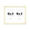 10x8 Inch 2 Opening Photo Collage Frame, Display Two 6x4