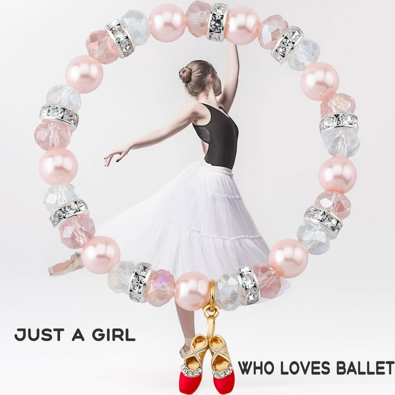 MollyQueen Ballerina Dance Bracelet - Red, Perfect for Women Dancers