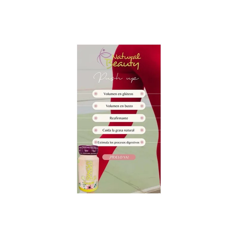 Cápsulas Push Up Natural Beauty,aumento De Busto Y Gluteo