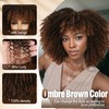 Short Afro Kinky Curly Synthetic Wig, Glueless Curly Bob Wig
