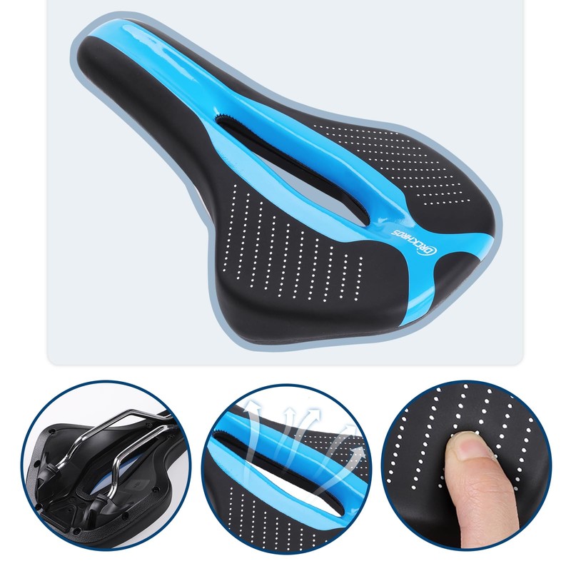 Bike Seat Bicycle Saddle with Light Buckle, Secpeak Ultra Comfortable