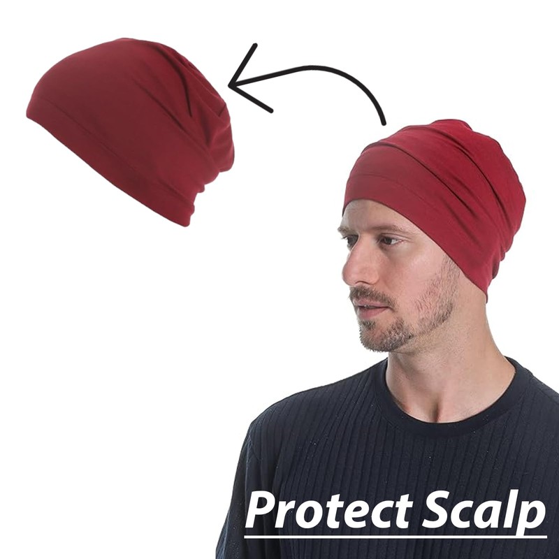 Bamboo Skull Cap, Unisex Sleep Cap for Hair Loss, Chemo