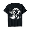 Moon Bigfoot Sasquatch Men Women Kids Cool Bigfoot T-Shirt